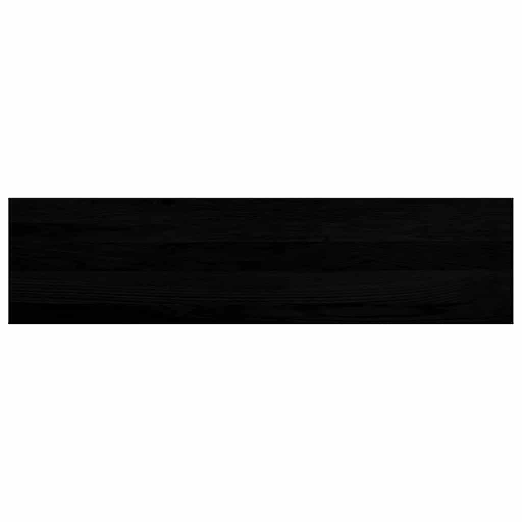 Traptreden 2 st 100x25x2 cm massief eikenhout donkerbruin