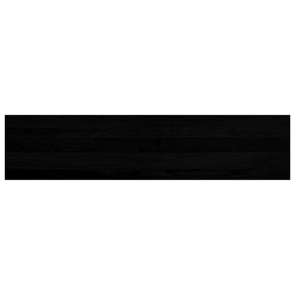 Traptreden 2 st 110x25x2 cm massief eikenhout donkerbruin