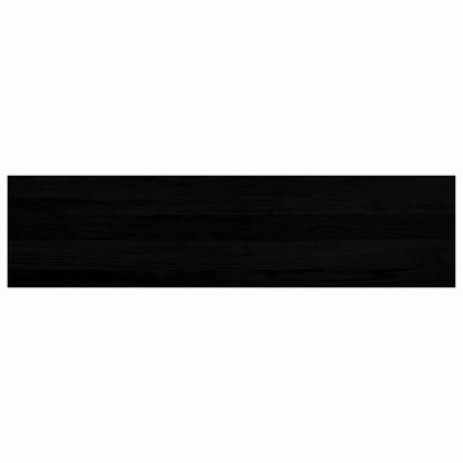 Traptreden 2 st 100x30x2 cm massief eikenhout donkerbruin