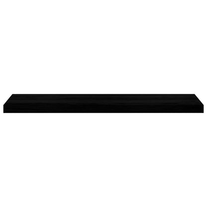 Traptreden 2 st 100x30x2 cm massief eikenhout donkerbruin
