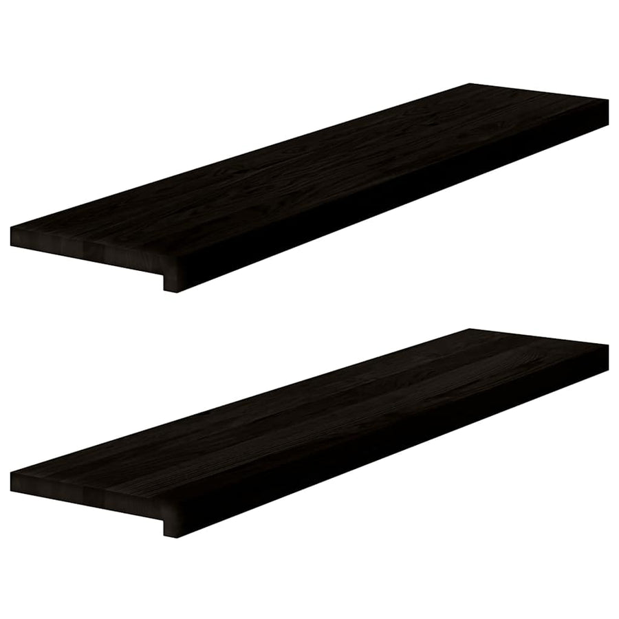 Traptreden Massief Eikenhout Donkerbruin 2 110 x 30 x 2 cm