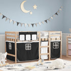 Kinderhoogslaper 90x190 cm grenenhout wit
