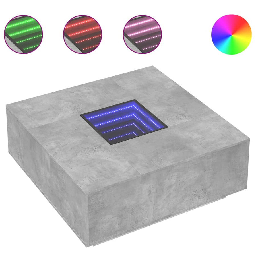 Salontafel Met Infinity Led 100 x 100 x 40 cm