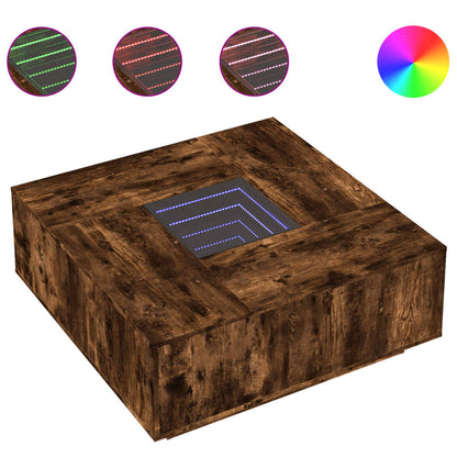 Salontafel Met Infinity Led Kleurig 100 x 100 x 40 cm