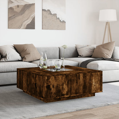 Salontafel Met Infinity Led Kleurig 100 x 100 x 40 cm
