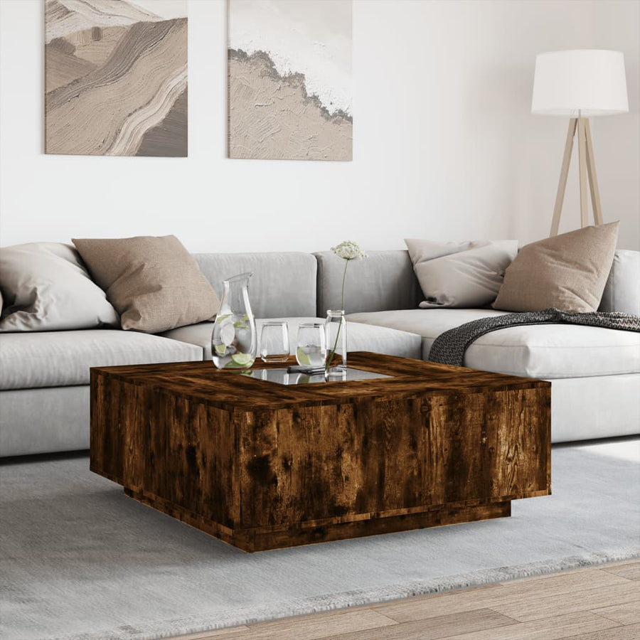 Salontafel Met Infinity Led Kleurig 100 x 100 x 40 cm