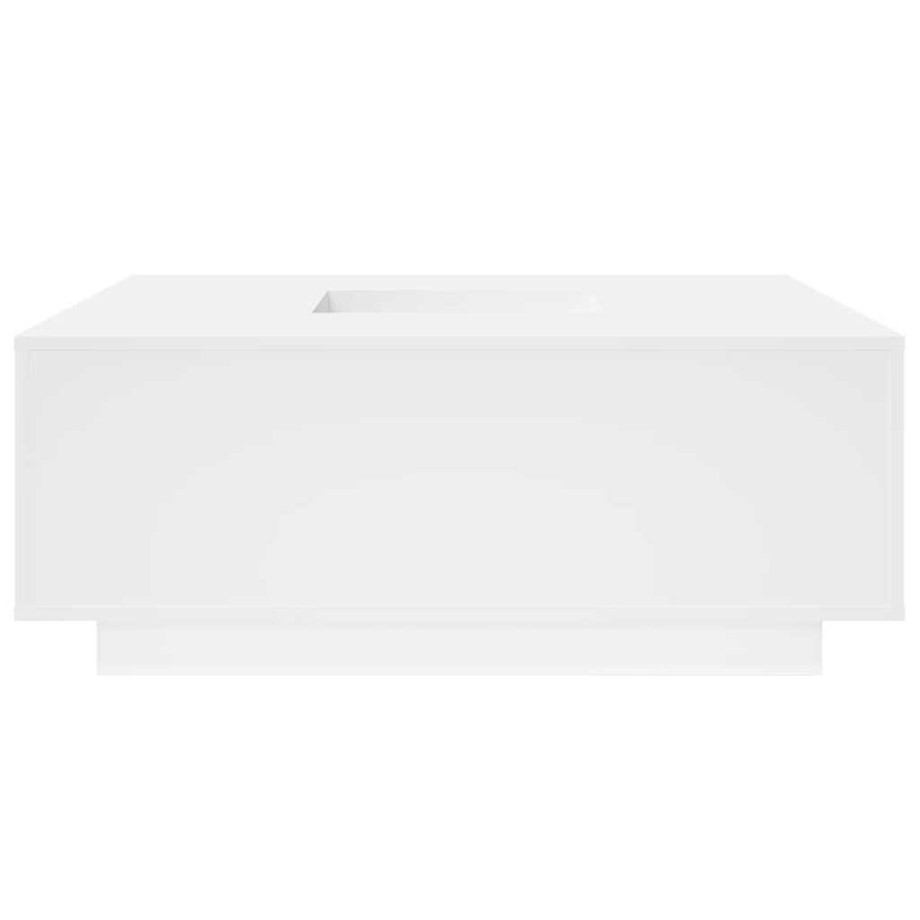 Salontafel 100x100x40 cm bewerkt hout wit