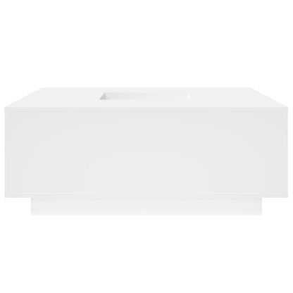 Salontafel 100x100x40 cm bewerkt hout wit