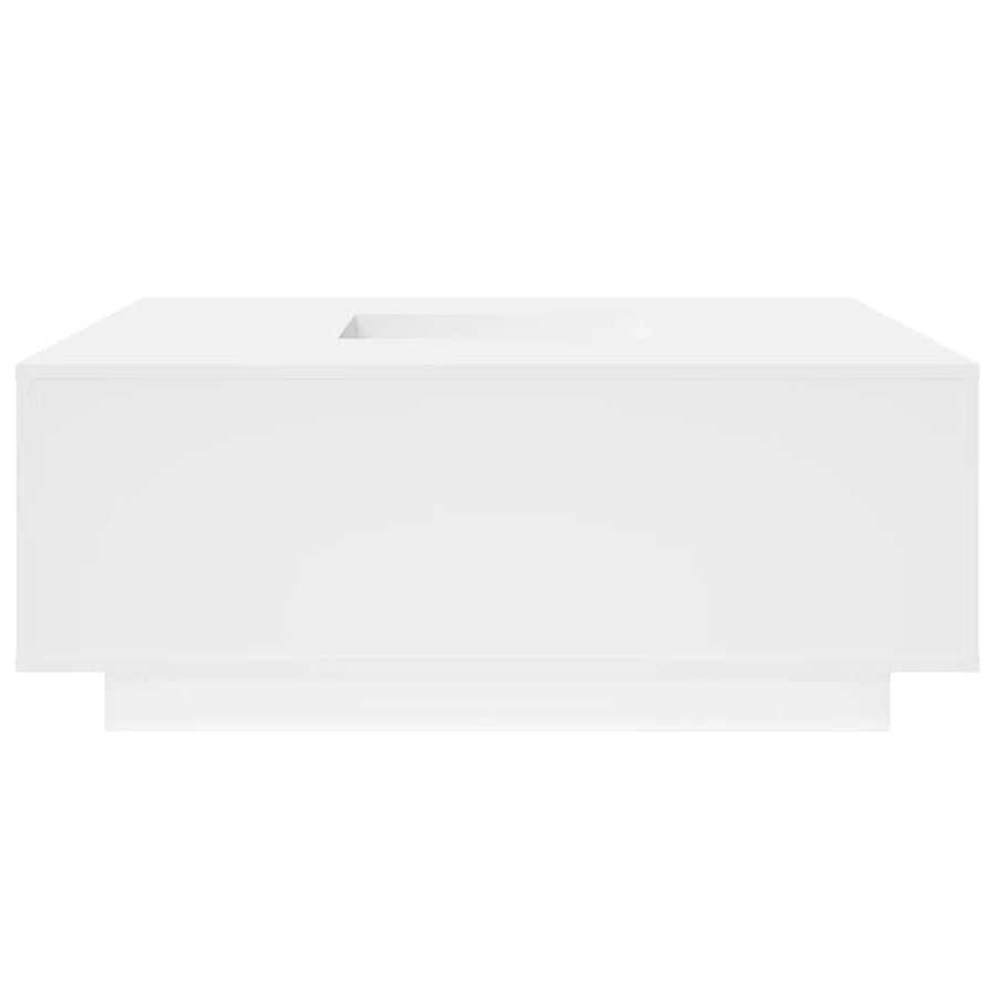 Salontafel 100x100x40 cm bewerkt hout wit