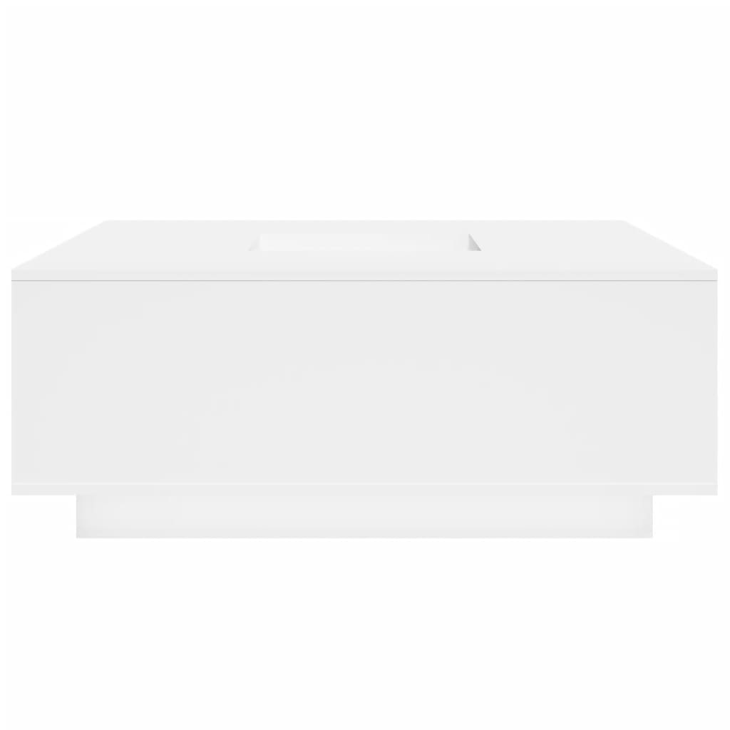 Salontafel 100x100x40 cm bewerkt hout wit