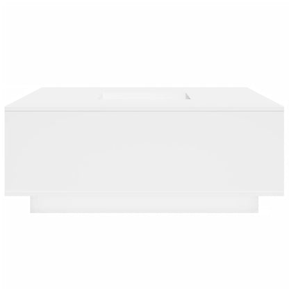 Salontafel 100x100x40 cm bewerkt hout wit