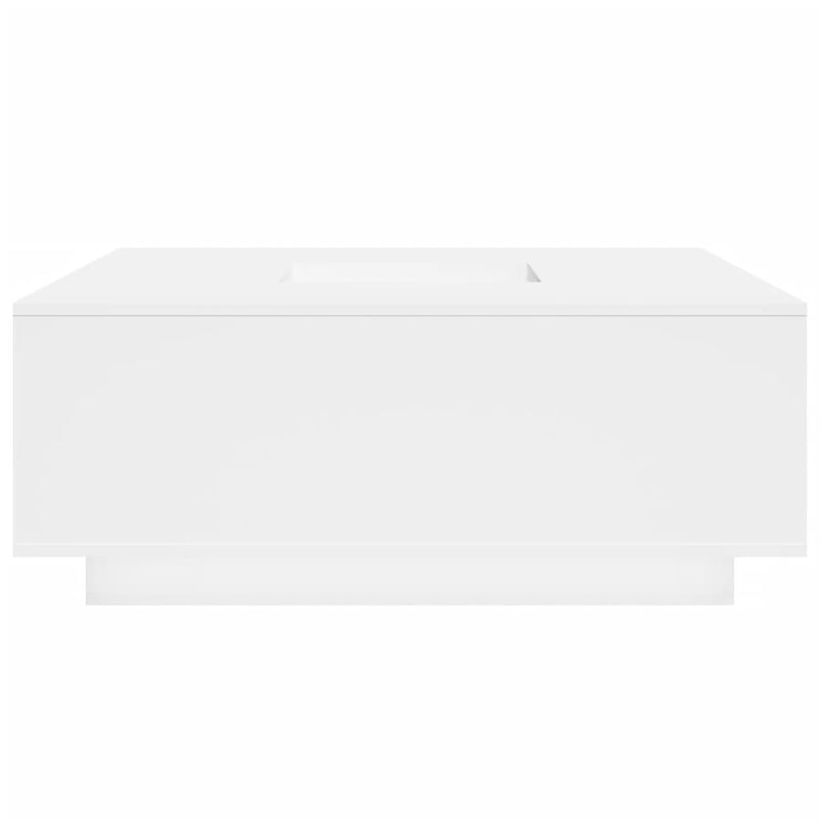 Salontafel 100x100x40 cm bewerkt hout wit