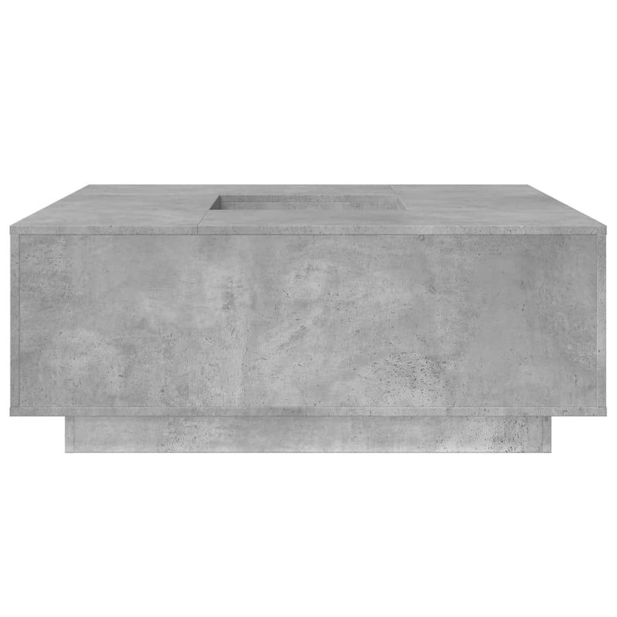 Salontafel 100X100X40 Cm Bewerkt Hout Betongrijs