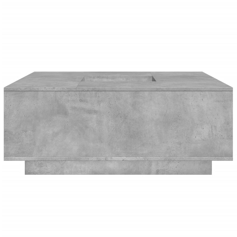 Salontafel 100X100X40 Cm Bewerkt Hout Betongrijs