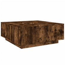 Salontafel 100X100X40 Cm Bewerkt Hout Kleurig Gerookt eiken