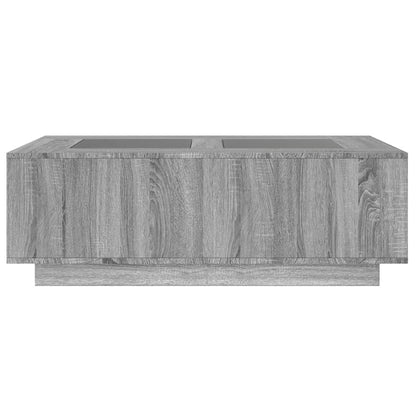 Salontafel met Infinity LED 116x69x40 cm grijs sonoma eiken