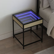 Nachtkastje 40x40x51 cm sonoma eiken LED