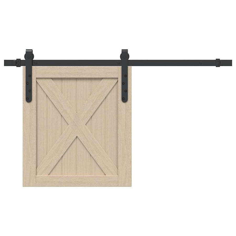 Ophangset voor schuifdeur 91,5 cm koolstofstaal