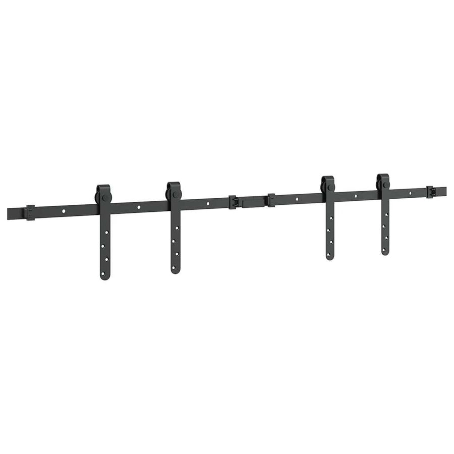 Ophangset voor schuifdeur 122 cm koolstofstaal