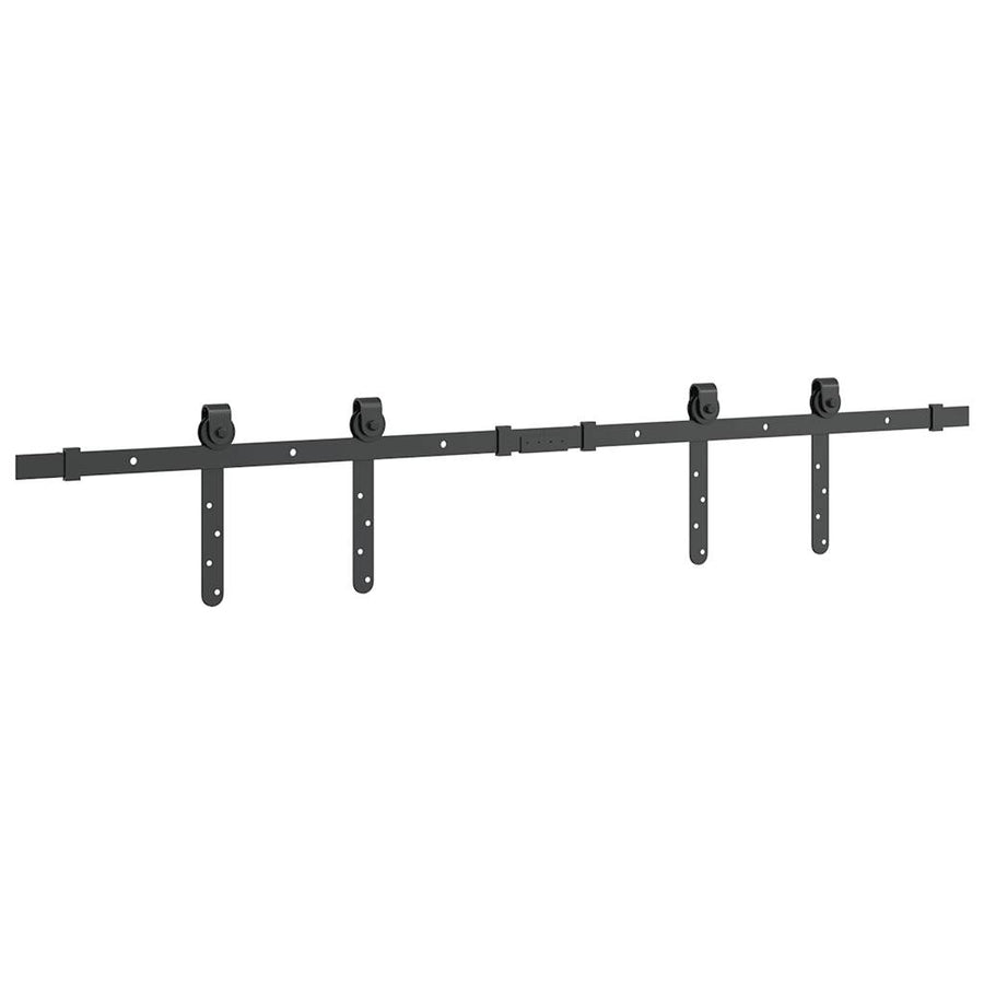 Ophangset voor schuifdeur 122 cm koolstofstaal