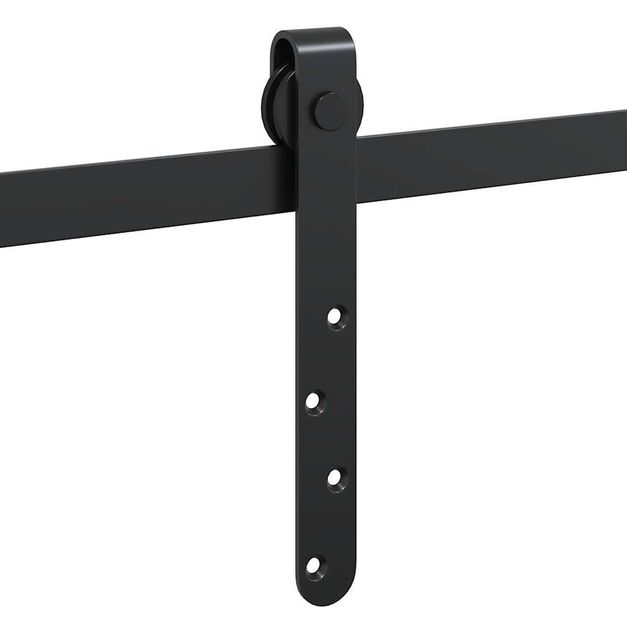 Ophangset voor schuifdeur 122 cm koolstofstaal