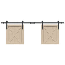 Ophangset voor schuifdeur 152,5 cm koolstofstaal