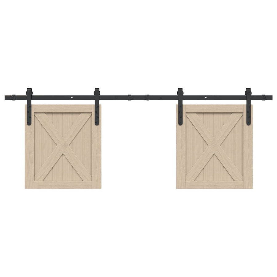 Ophangset voor schuifdeur 152,5 cm koolstofstaal