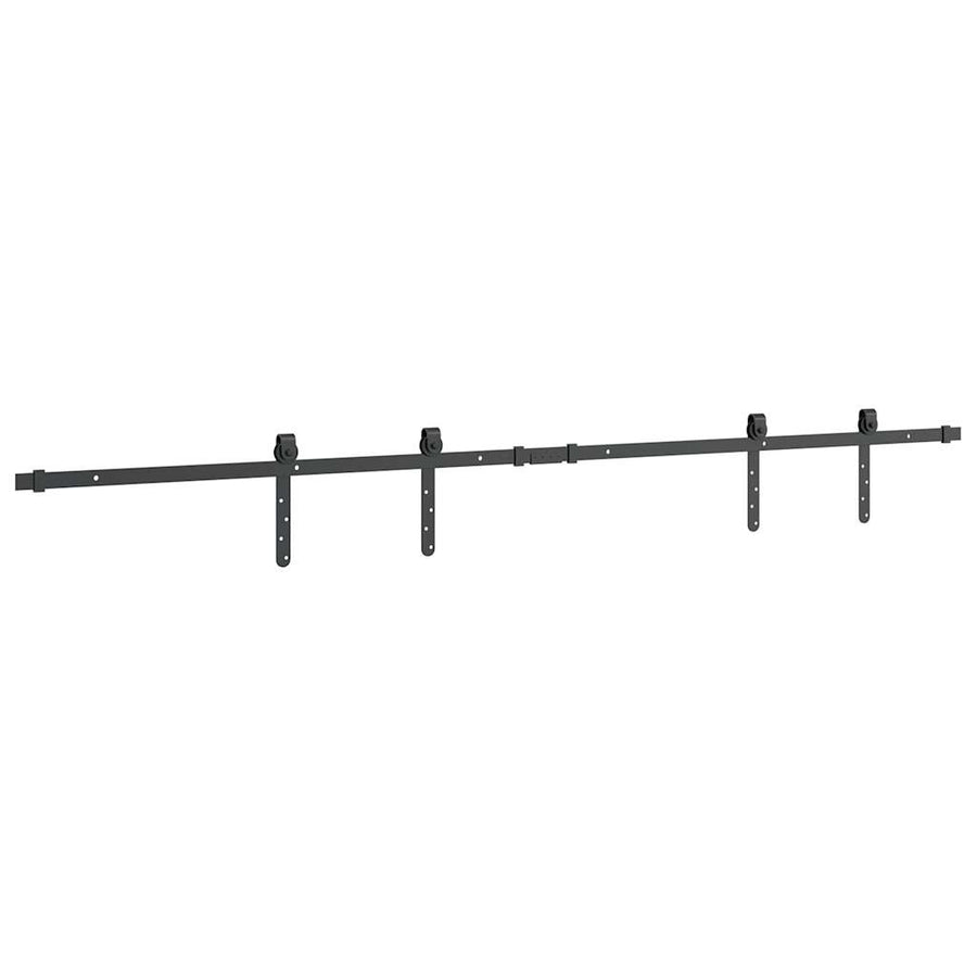 Ophangset voor schuifdeur 183 cm koolstofstaal