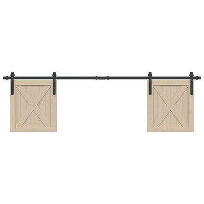 Ophangset voor schuifdeur 183 cm koolstofstaal