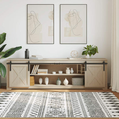 Ophangset voor schuifdeur 213 cm koolstofstaal