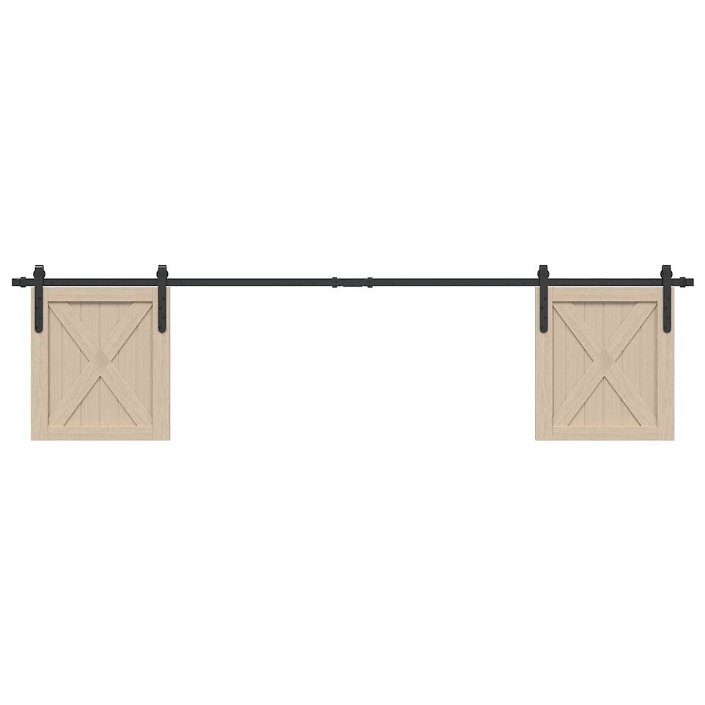 Ophangset voor schuifdeur 213 cm koolstofstaal