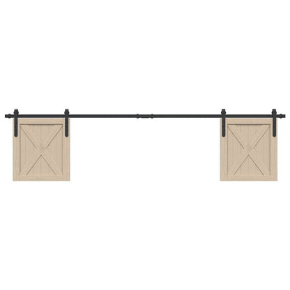 Ophangset voor schuifdeur 213 cm koolstofstaal