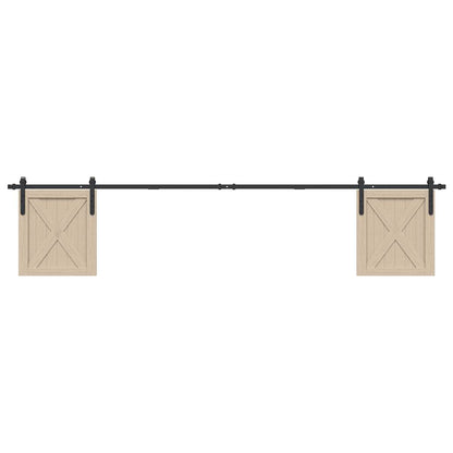 Ophangset voor schuifdeur 244 cm koolstofstaal