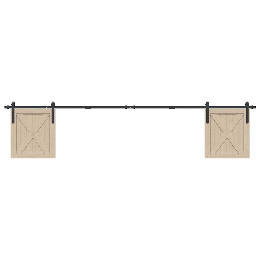 Ophangset voor schuifdeur 244 cm koolstofstaal