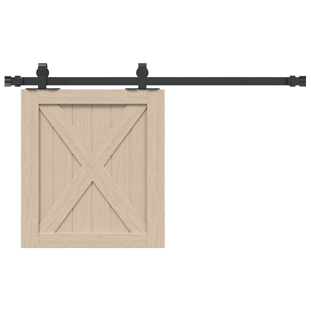 Ophangset voor schuifdeur 91,5 cm koolstofstaal