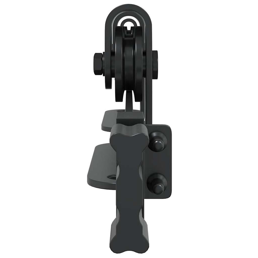 Ophangset voor schuifdeur 122 cm koolstofstaal
