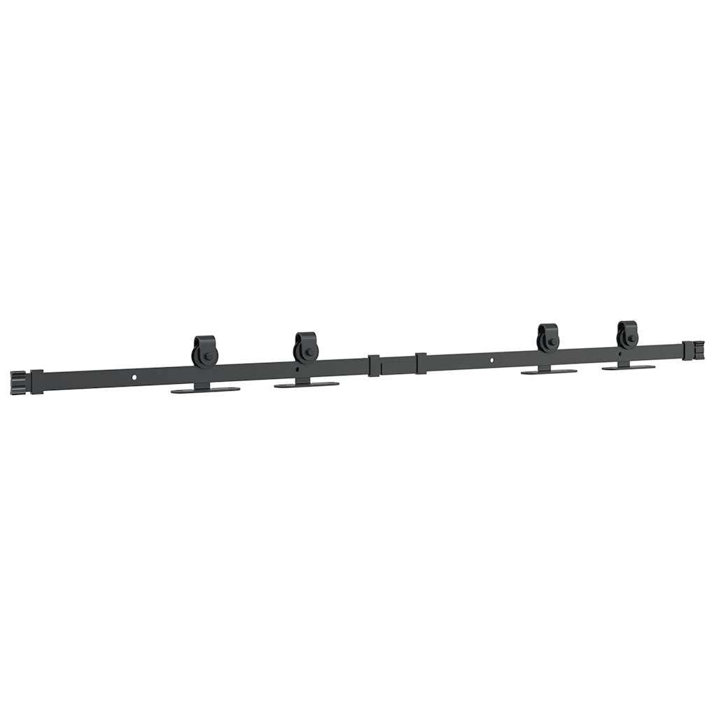 Ophangset voor schuifdeur 122 cm koolstofstaal