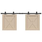 Sliding Door Hardware Kit 122 cm Carbon Steel