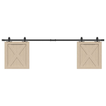 Ophangset voor schuifdeur 183 cm koolstofstaal