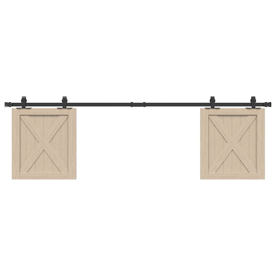 Ophangset voor schuifdeur 183 cm koolstofstaal