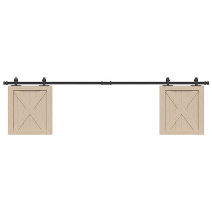 Ophangset voor schuifdeur 200 cm koolstofstaal