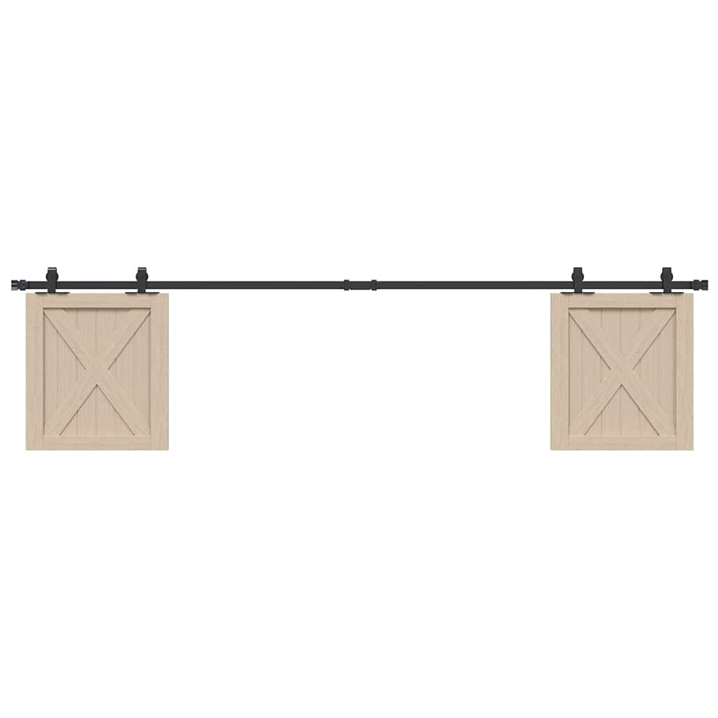 Ophangset voor schuifdeur 213 cm koolstofstaal