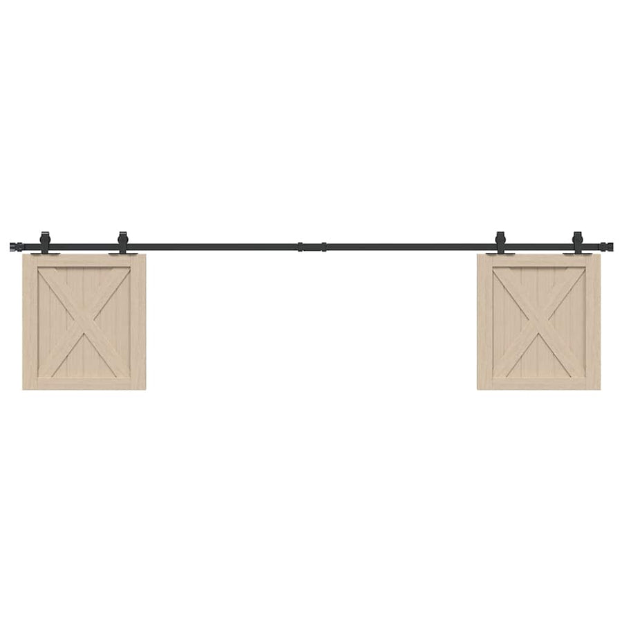 Ophangset voor schuifdeur 213 cm koolstofstaal