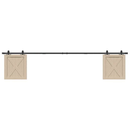Ophangset voor schuifdeur 244 cm koolstofstaal