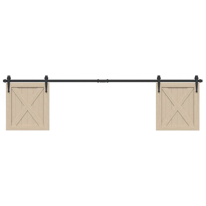 Ophangset voor schuifdeur 200 cm koolstofstaal