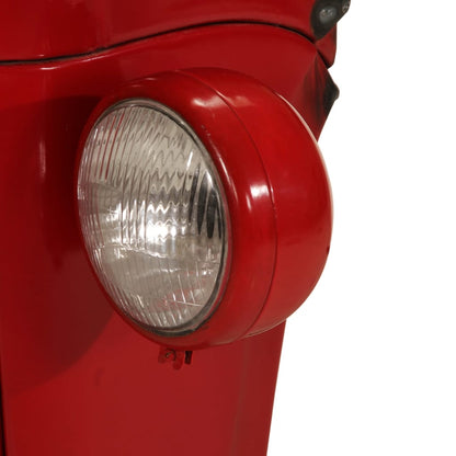 Bartafel Tractor Massief Mangohout Rood En Bruin 55 x 120 x 107 cm