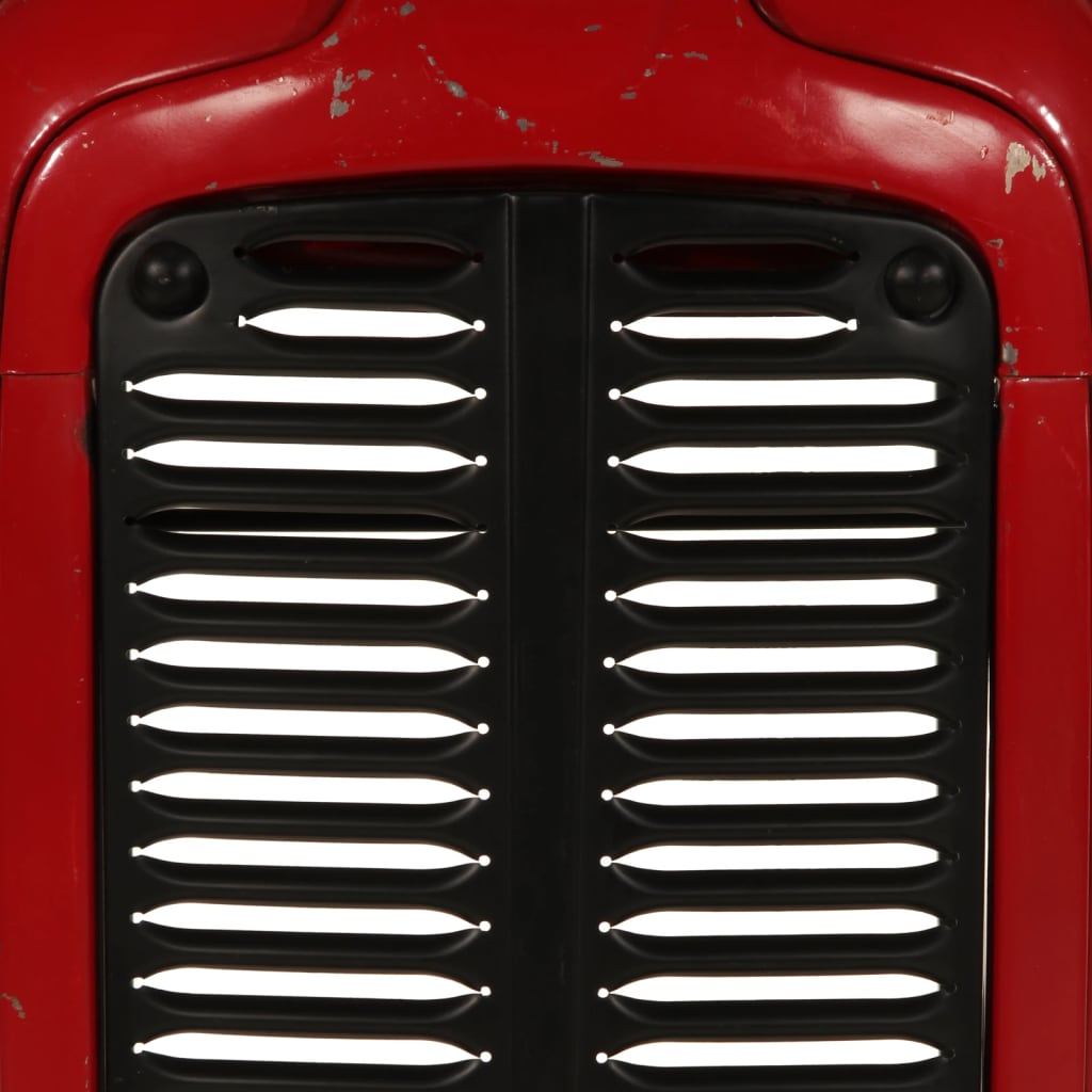 Bartafel Tractor Massief Mangohout Rood En Bruin 55 x 120 x 107 cm