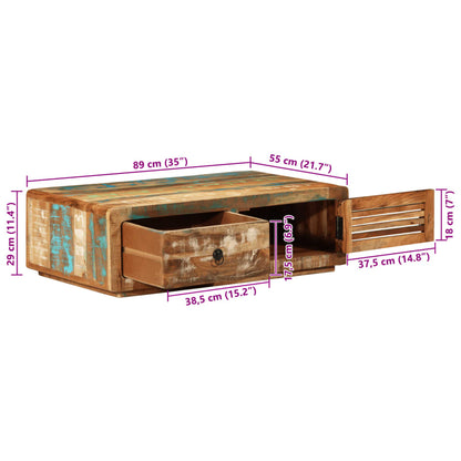 Salontafel 89x55x29 cm massief gerecycled hout