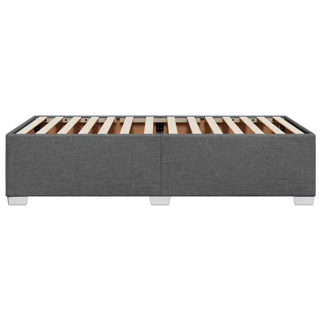 Bedframe stof donkergrijs 80x200 cm