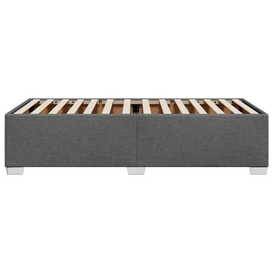 Bedframe stof donkergrijs 80x200 cm